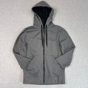 Champion Zip Up Athletic Hoodie Men's Small Gray Fleece Lined Jacket K9076-HYV